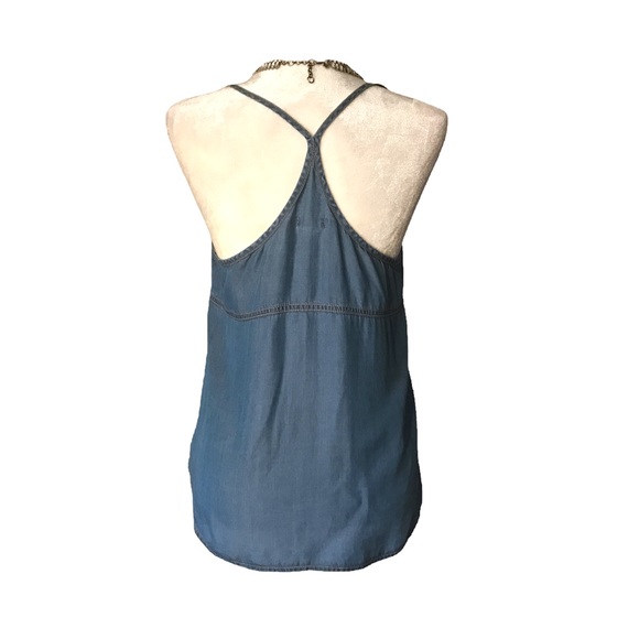 Chambray Pocket Patch Tank | Small* - Picture 4 of 11